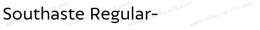 Southaste Regular字体转换